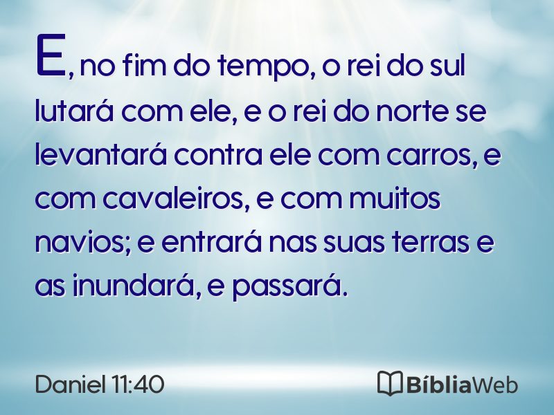 Daniel 11:40 em imagem para compartilhar