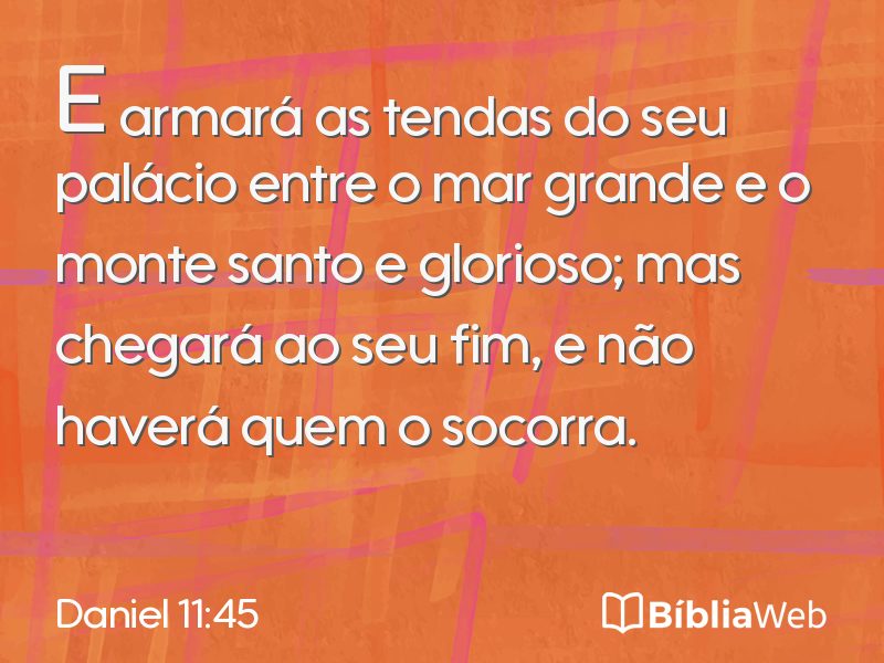 Daniel 11:45 em imagem para compartilhar