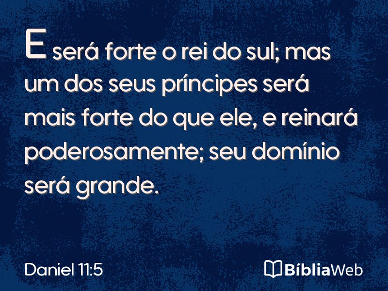 Daniel 11:5 em imagem para compartilhar