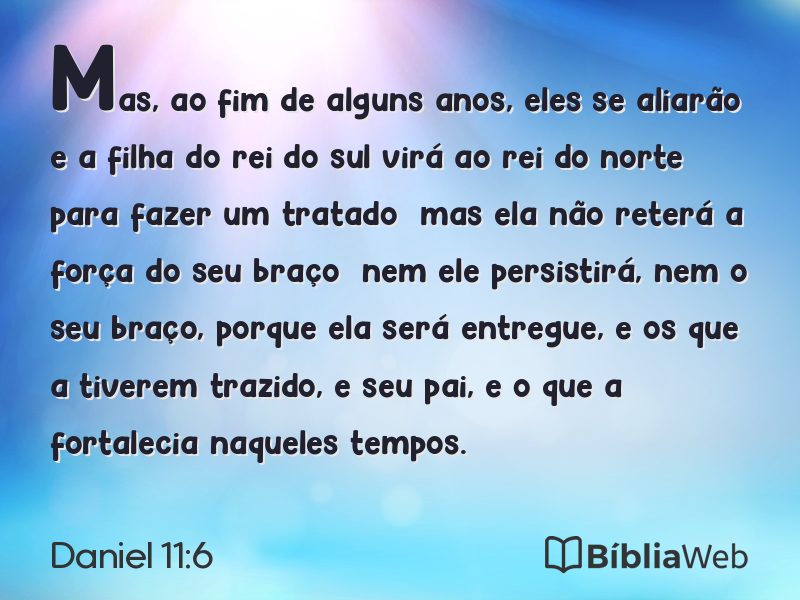 Daniel 11:6 em imagem para compartilhar