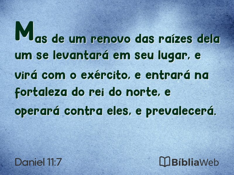 Daniel 11:7 em imagem para compartilhar