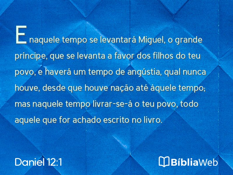 Daniel 12:1 em imagem para compartilhar