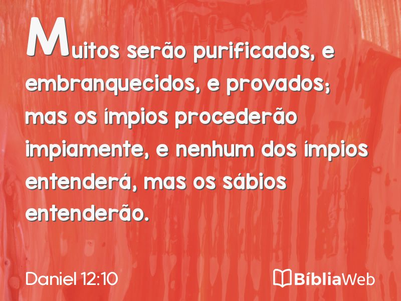 Daniel 12:10 em imagem para compartilhar