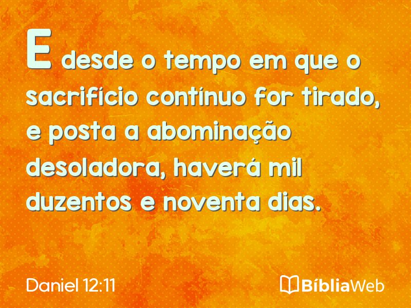 Daniel 12:11 em imagem para compartilhar
