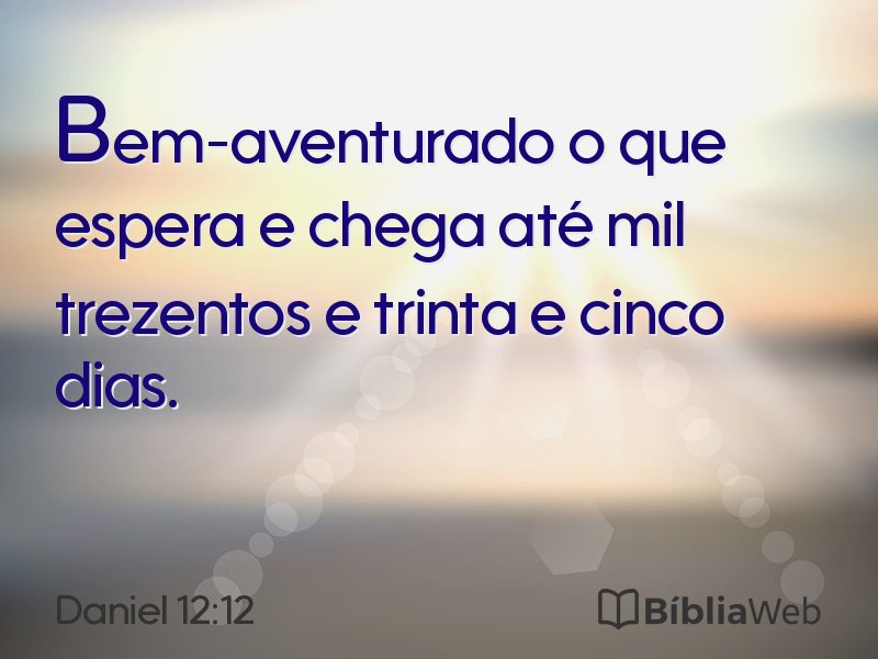 Daniel 12:12 em imagem para compartilhar