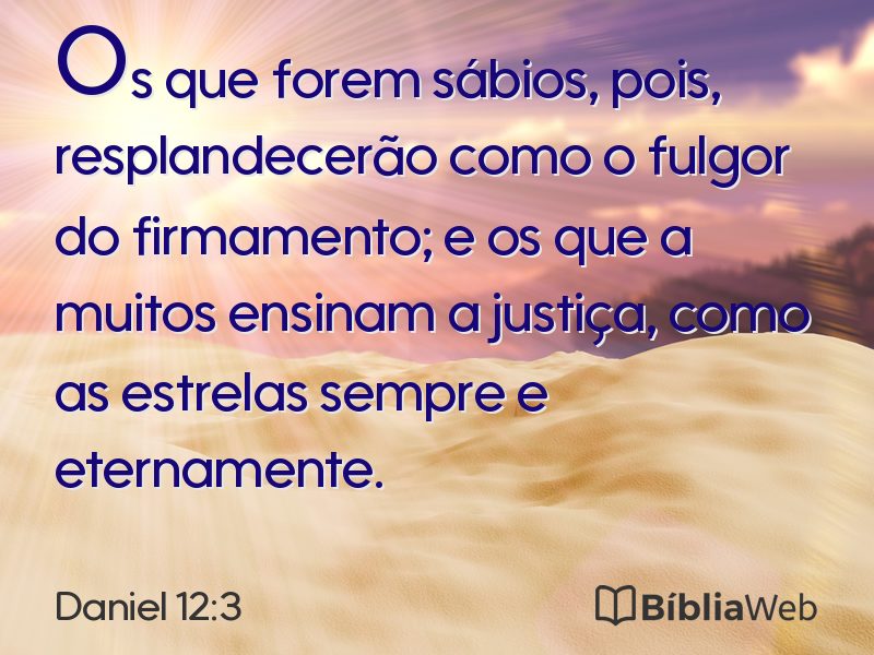 Daniel 12:3 em imagem para compartilhar