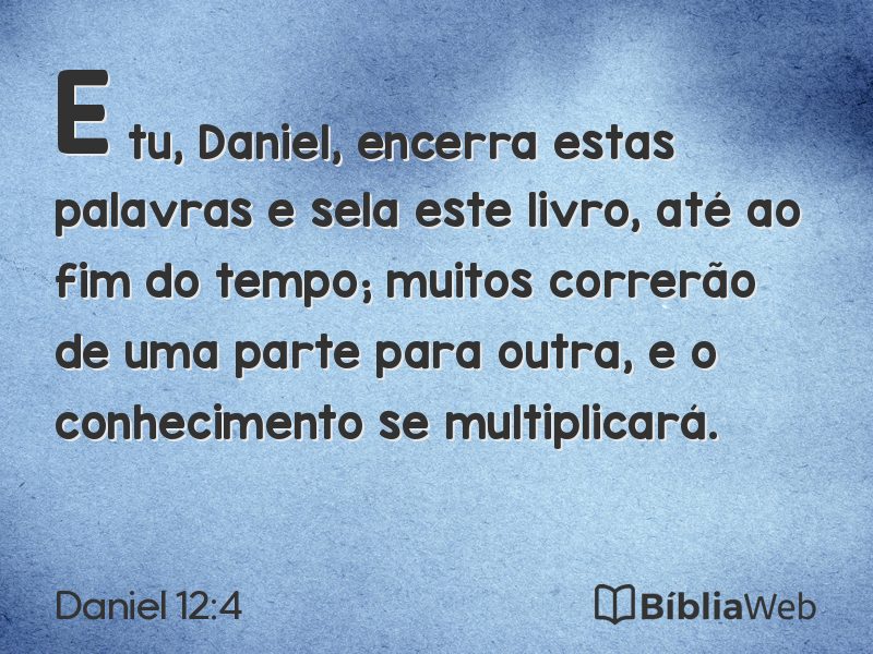 Daniel 12:4 em imagem para compartilhar