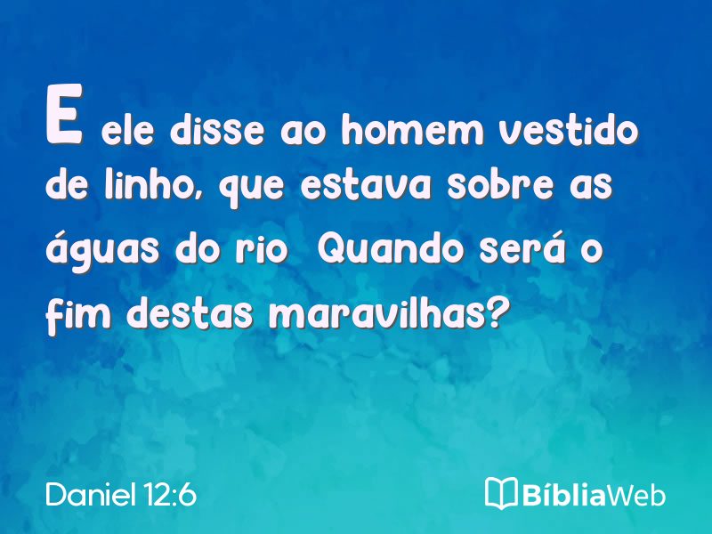 Daniel 12:6 em imagem para compartilhar