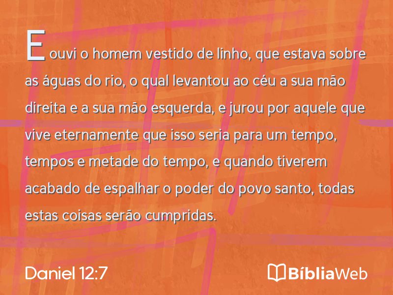 Daniel 12:7 em imagem para compartilhar