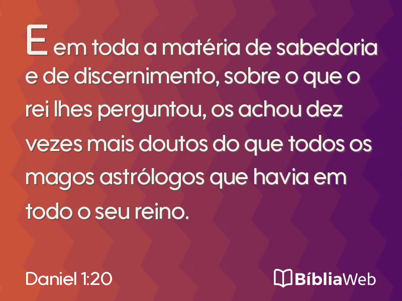 Daniel 1:20 em imagem para compartilhar