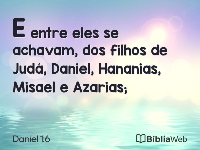 Daniel 1:6 em imagem para compartilhar