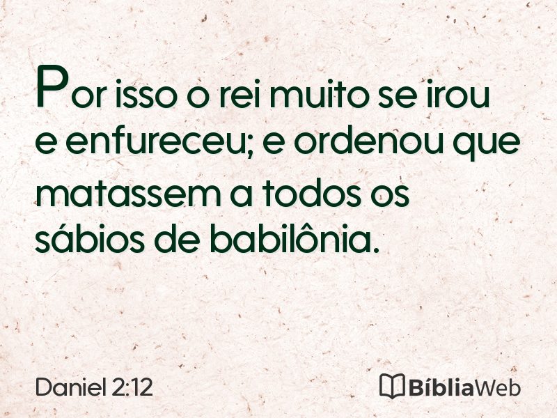 Daniel 2:12 em imagem para compartilhar