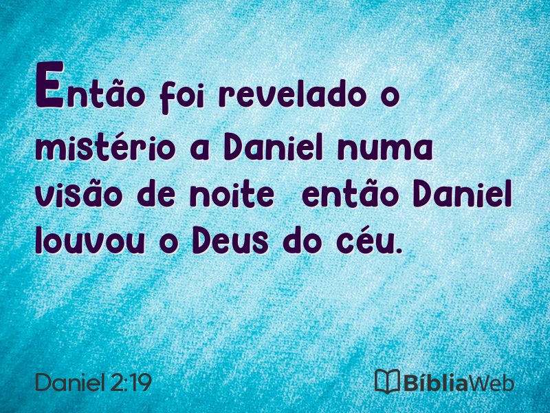 Daniel 2:19 em imagem para compartilhar