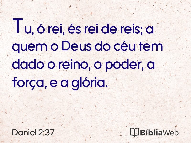 Daniel 2:37 em imagem para compartilhar