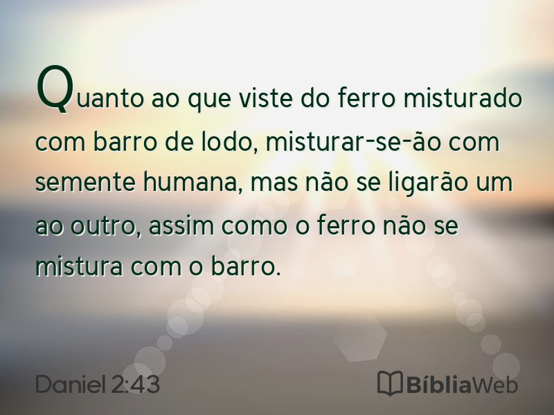Daniel 2:43 em imagem para compartilhar