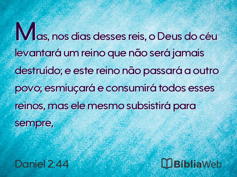 Daniel 2:44 em imagem para compartilhar