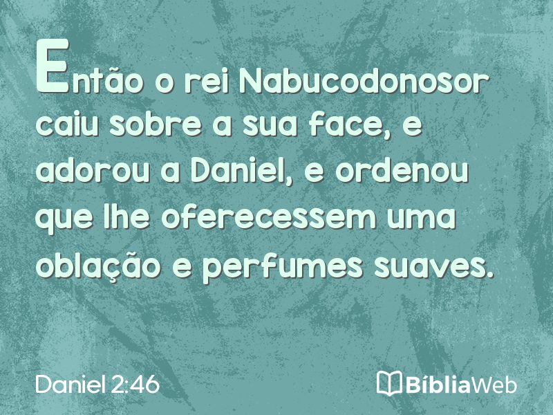Daniel 2:46 em imagem para compartilhar