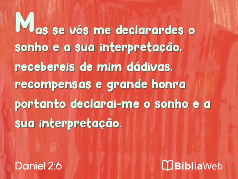 Daniel 2:6 em imagem para compartilhar