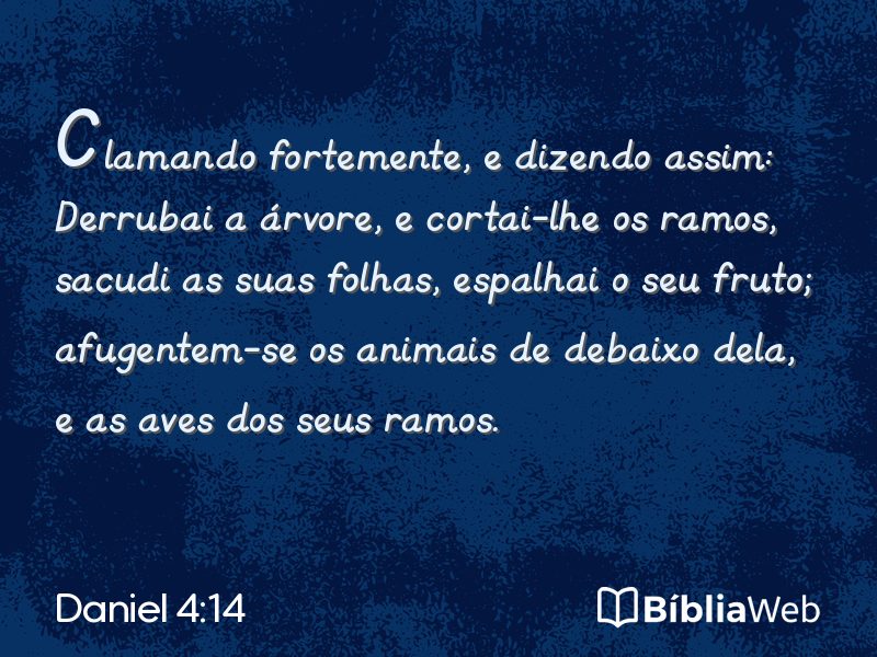 Daniel 4:14 em imagem para compartilhar