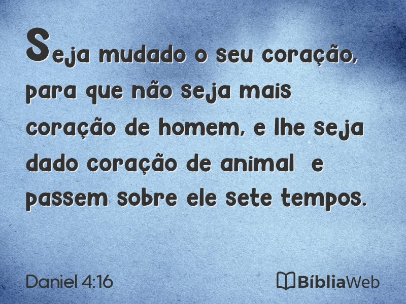 Daniel 4:16 em imagem para compartilhar