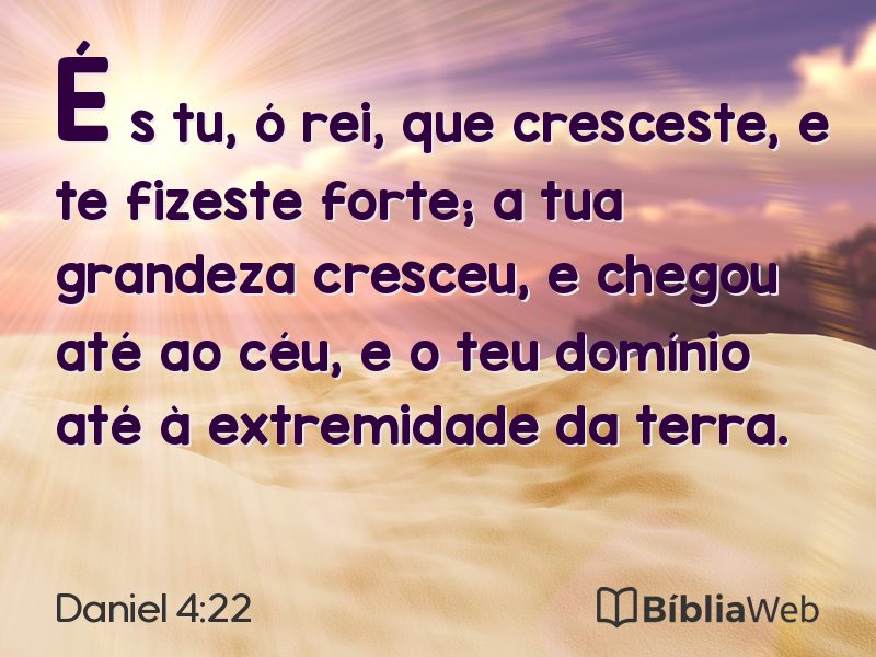 Daniel 4:22 em imagem para compartilhar