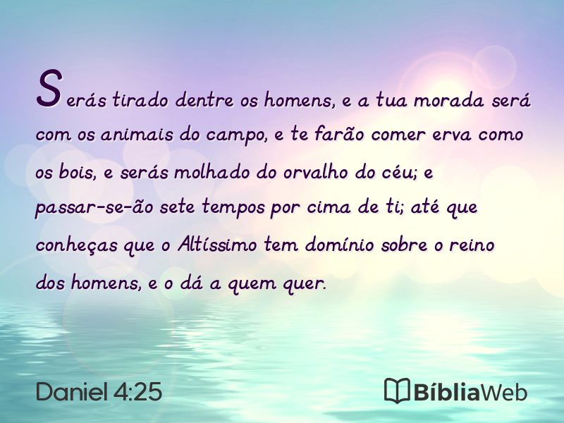 Daniel 4:25 em imagem para compartilhar