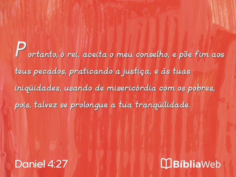Daniel 4:27 em imagem para compartilhar