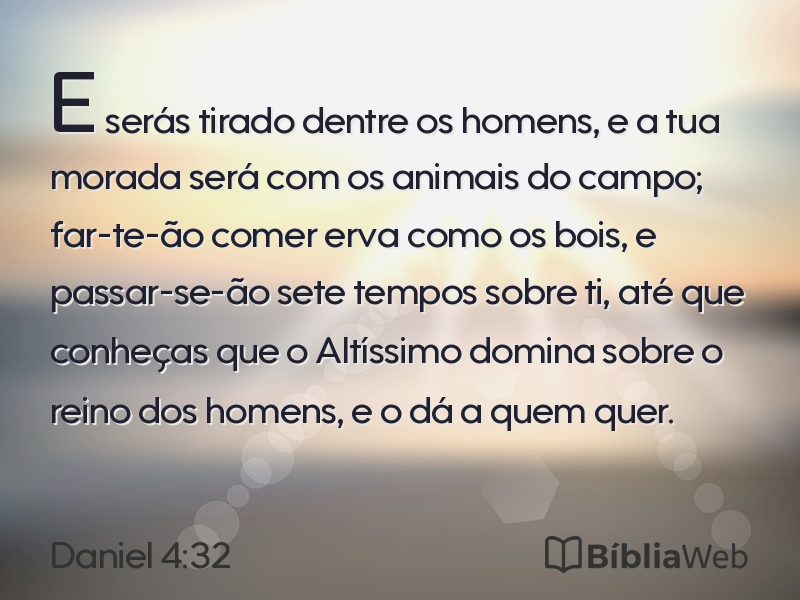 Daniel 4:32 em imagem para compartilhar