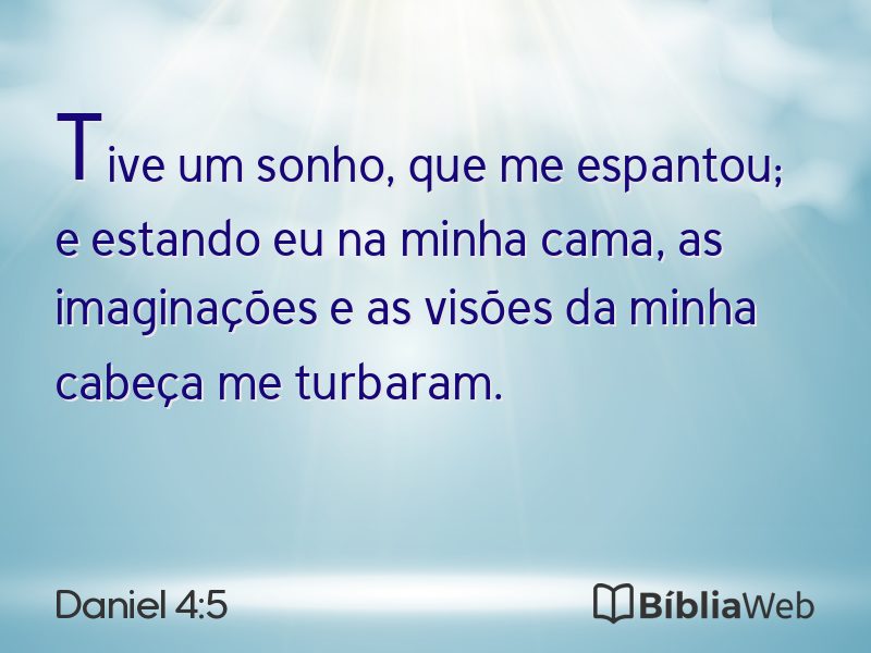 Daniel 4:5 em imagem para compartilhar