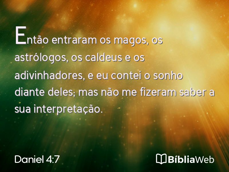 Daniel 4:7 em imagem para compartilhar
