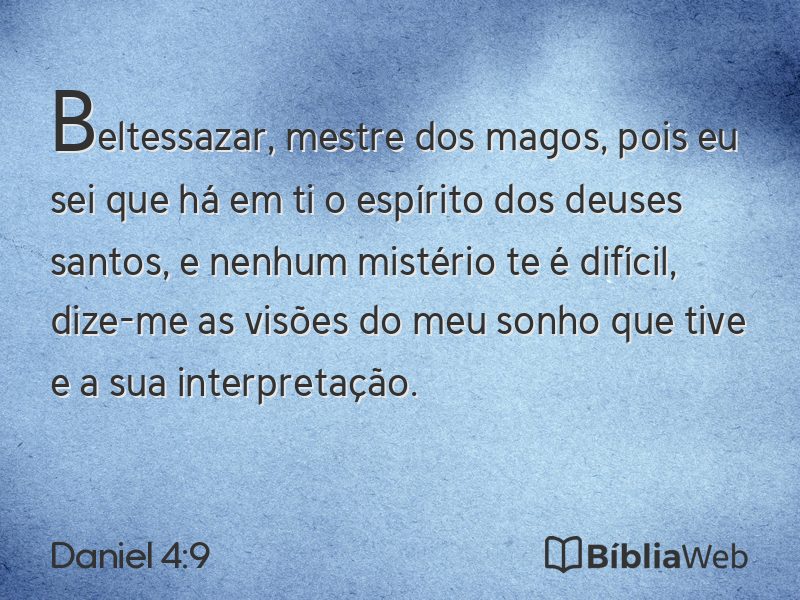 Daniel 4:9 em imagem para compartilhar