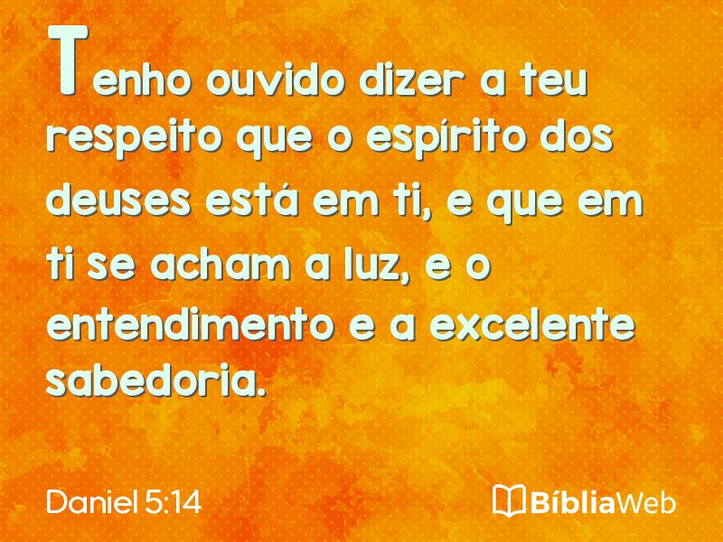 Daniel 5:14 em imagem para compartilhar