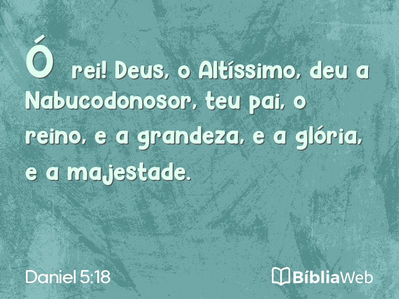 Daniel 5:18 em imagem para compartilhar