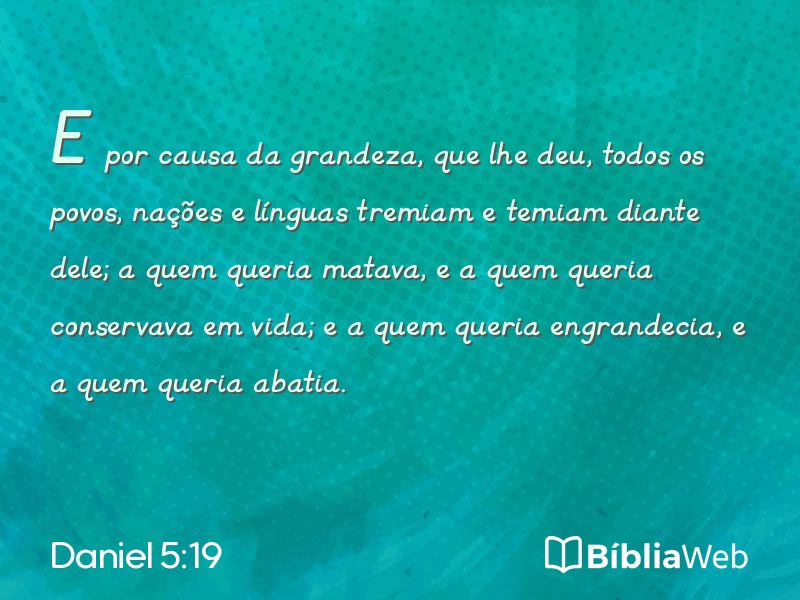 Daniel 5:19 em imagem para compartilhar