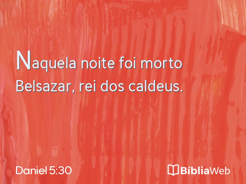 Daniel 5:30 em imagem para compartilhar