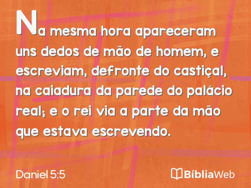 Daniel 5:5 em imagem para compartilhar