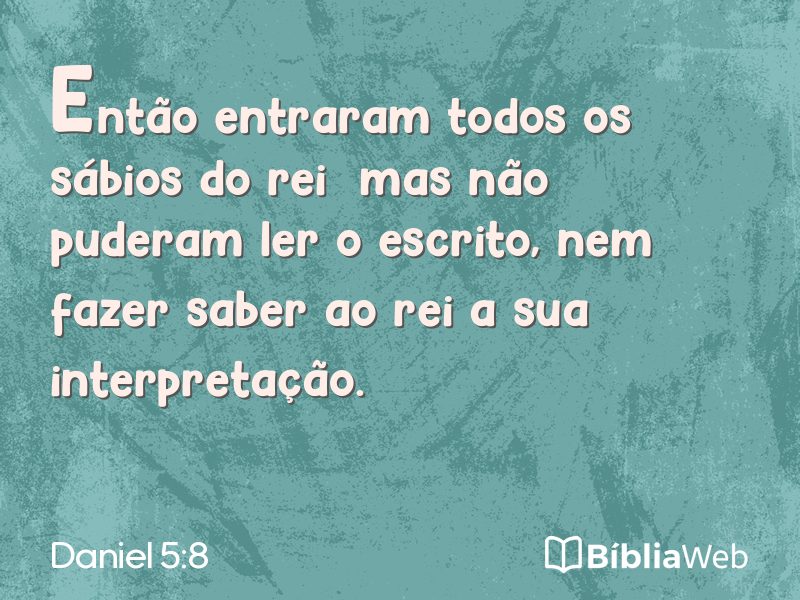 Daniel 5:8 em imagem para compartilhar