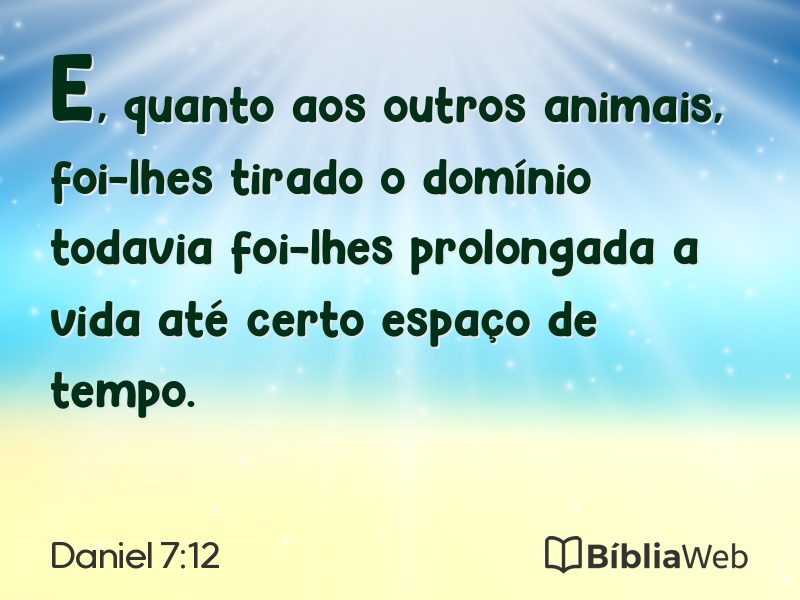 Daniel 7:12 em imagem para compartilhar