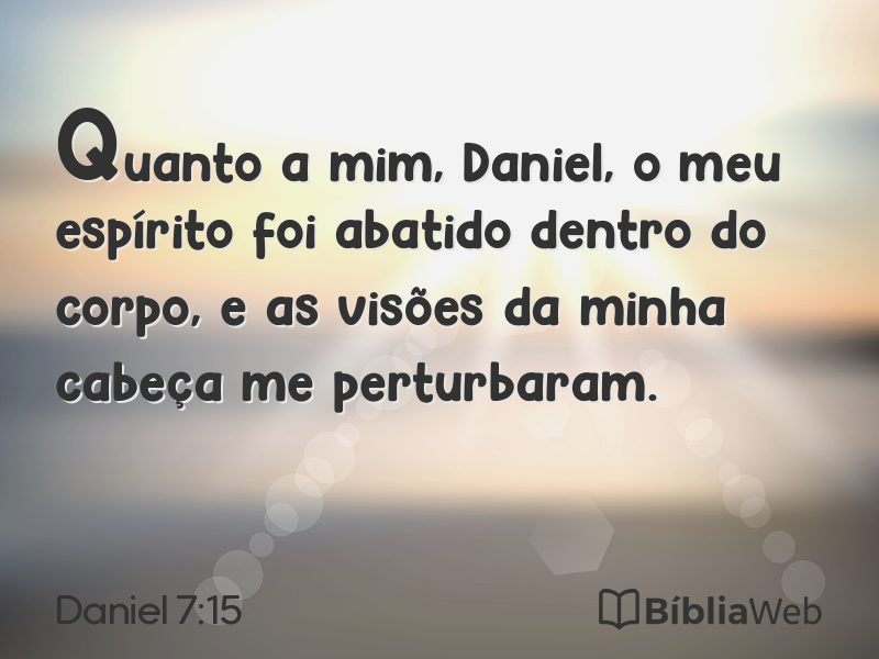 Daniel 7:15 em imagem para compartilhar