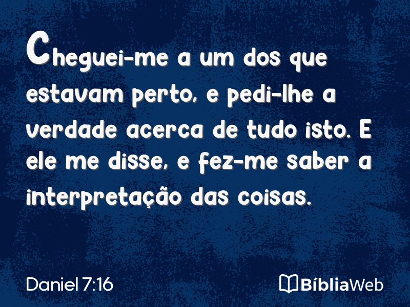 Daniel 7:16 em imagem para compartilhar