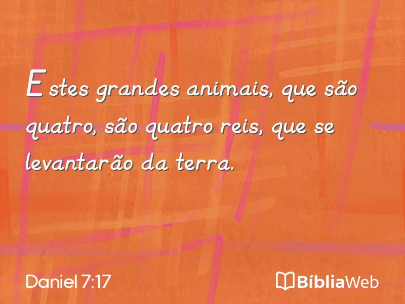 Daniel 7:17 em imagem para compartilhar