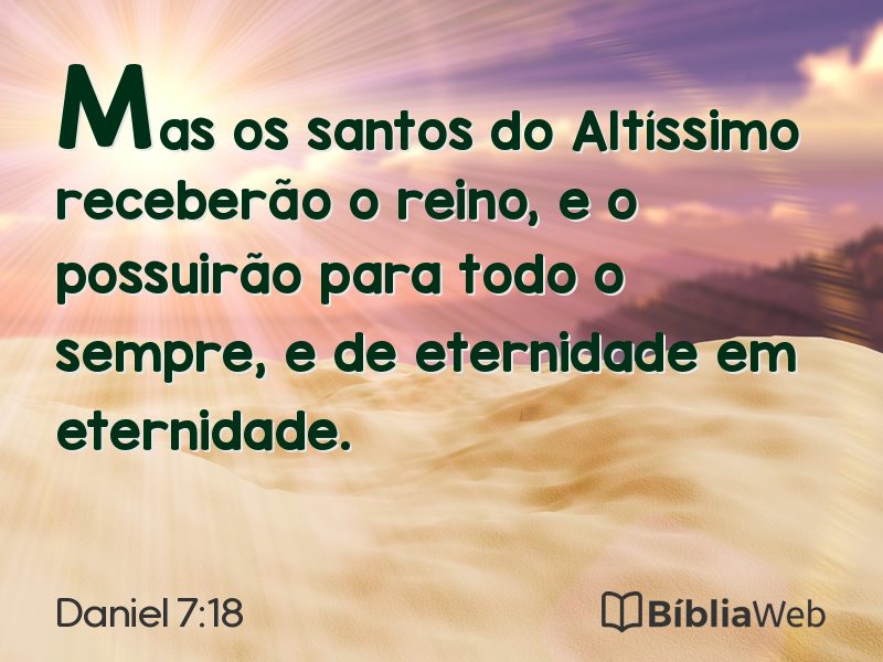 Daniel 7:18 em imagem para compartilhar