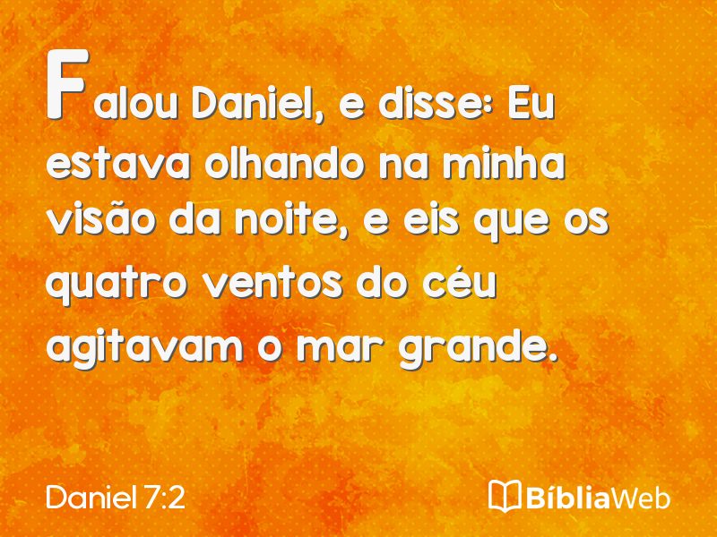 Daniel 7:2 em imagem para compartilhar