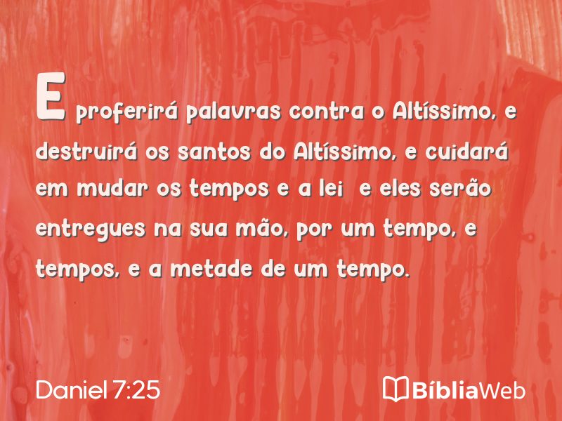 Daniel 7:25 em imagem para compartilhar