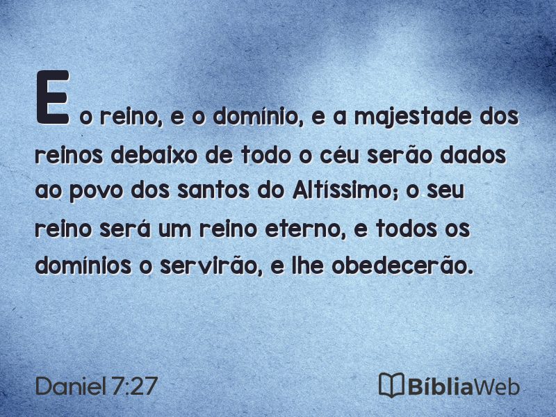 Daniel 7:27 em imagem para compartilhar
