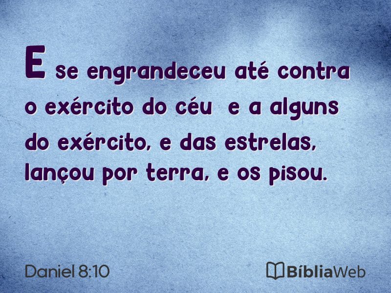 Daniel 8:10 em imagem para compartilhar