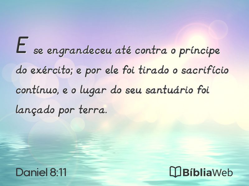 Daniel 8:11 em imagem para compartilhar