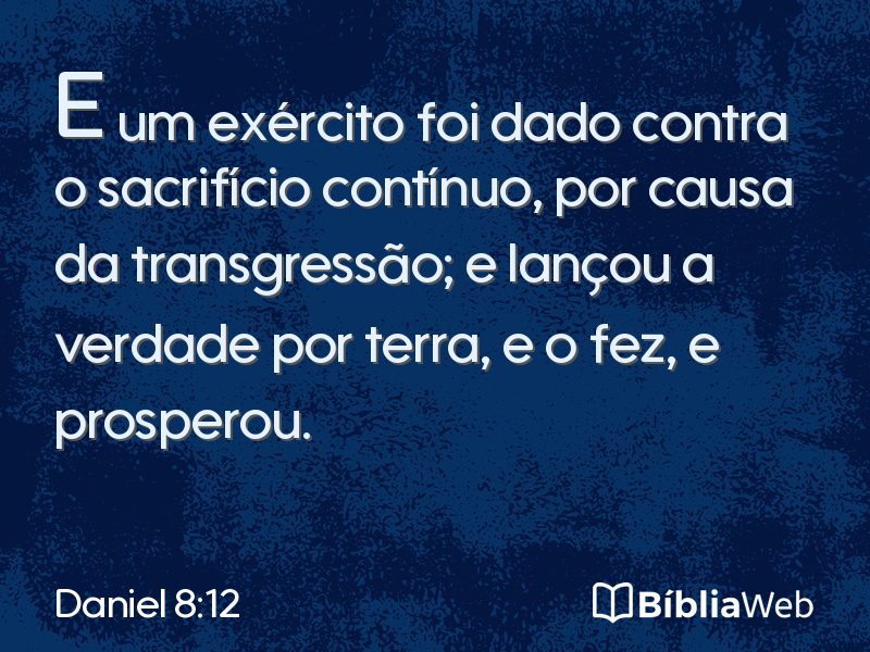 Daniel 8:12 em imagem para compartilhar