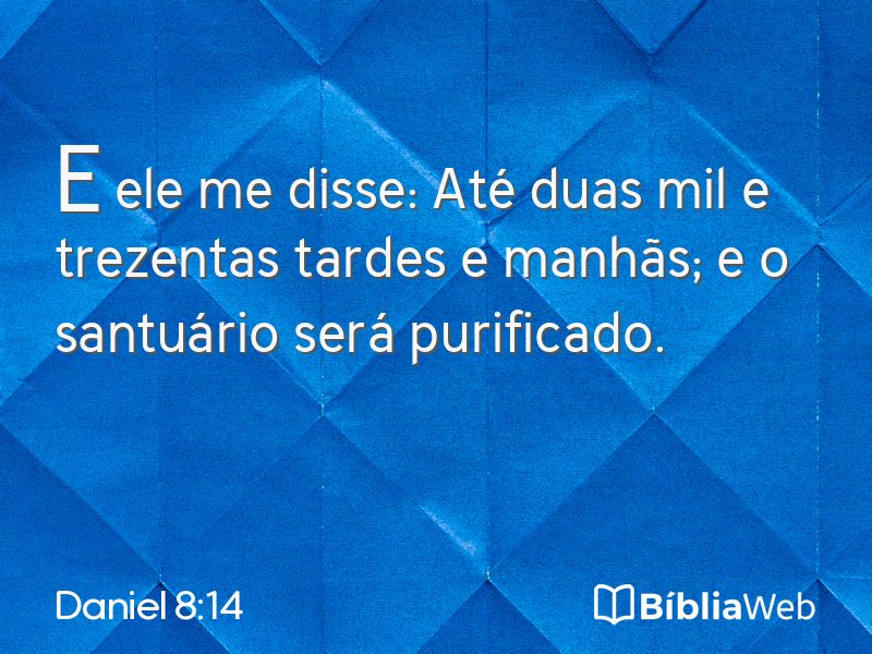 Daniel 8:14 em imagem para compartilhar