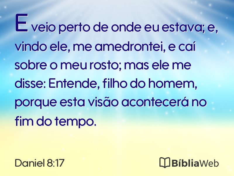 Daniel 8:17 em imagem para compartilhar
